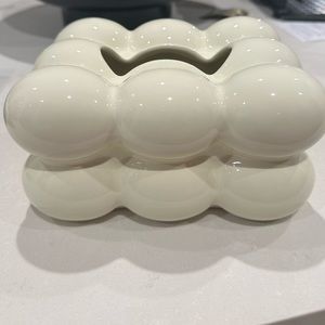 Off White Cloud Ceramic Tissue Box Cover Home Decor Decorative Object